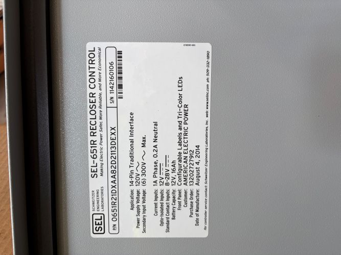 SEL-651R Recloser Control - Image 4